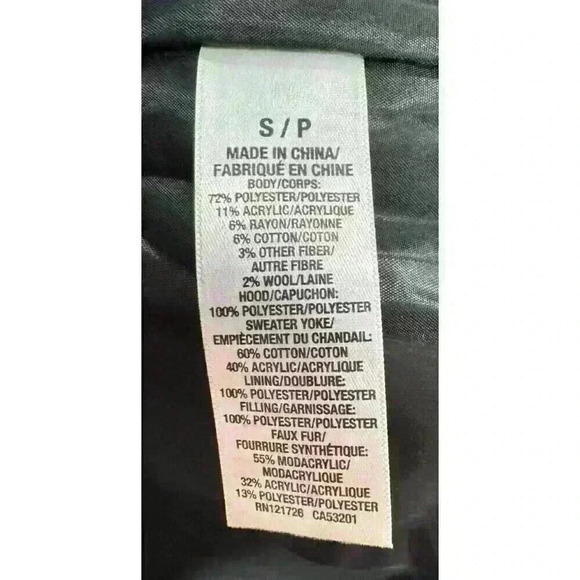 Prince & Fox Vest Cable Knit Tweed Zipper Front Hooded Faux Fur Winter SP - Picture 6 of 6